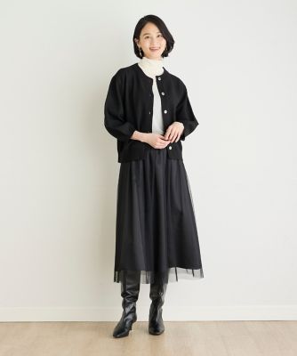 《大きいサイズ》ボリュームスリーブカーディガン（７０４３１７８８１２）
