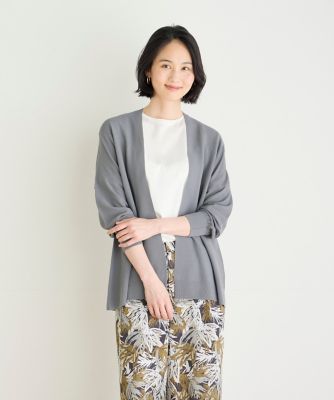 《大きいサイズ》ロングカーディガン《Ｃｕｏｏ　ＰＬＵＳ》（７０４３１７８８１４）