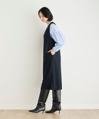 専用　deuxC ドゥ・セー　圧縮ウール　ジャンパースカート　黒 deuxC ドゥ・セー 圧縮ウール ジャンパースカート 黒