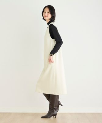 専用　deuxC ドゥ・セー　圧縮ウール　ジャンパースカート　黒 deuxC ドゥ・セー 圧縮ウール ジャンパースカート 黒