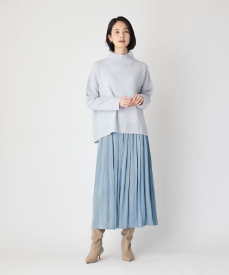 タックギャザーサテンスカート（７０４４１５２０４４）