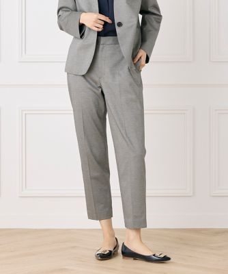 ＜7-IDconcept.(Women)＞《大きいサイズ》ノータックストレッチパンツ（７０４４１６１８４３）