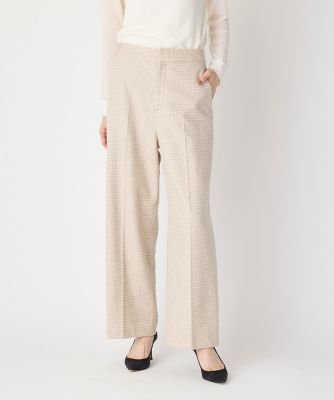 大きいサイズ》千鳥チェックストレートパンツ（7044161851