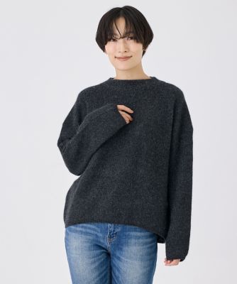 ＜7-IDconcept.(Women)＞《大きいサイズ》ラクーンブレンドラメニット（７０４４１７０８０６）