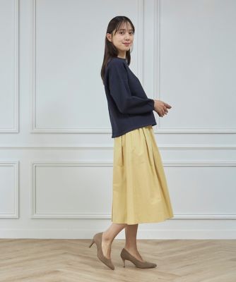 styling/ アイボリー ホールデザイン 長袖ニット styling/ アイボリー ホールデザイン 長袖ニット