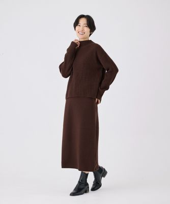 ストレートニットスカート（７０４４１７５０２６）