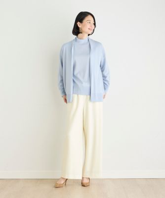 《大きいサイズ》エクストラファインウールロングカーディガン（７０４４１７８８０５）