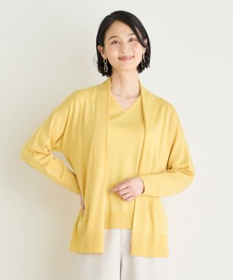 《大きいサイズ》エクストラファインウールロングカーディガン（７０４４１７８８０５）