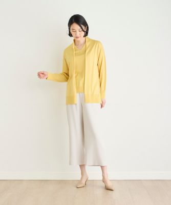 《大きいサイズ》エクストラファインウールロングカーディガン（７０４４１７８８０５）