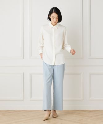 ブラウス BACK CURVE DOT PUFF SHIRT / black 【公式通販】