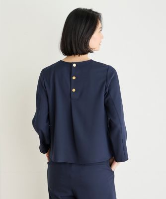 バックボタンブラウス（７０４４１８２０３５）