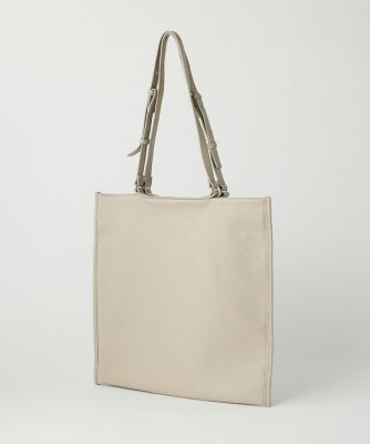 7-IDconcept.(Women)/セブンアイディコンセプト カウレザーシンプルデザイン薄マチトート(7044201003) ベージュ 旅行用かばん・バッグ【三越伊勢丹/公式】