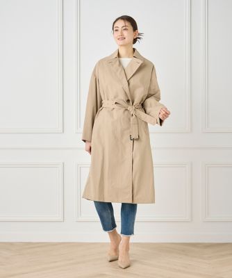 大きいサイズ》ナイロンタッサートレンチコート（7051114817