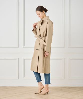 大きいサイズ》ナイロンタッサートレンチコート（7051114817