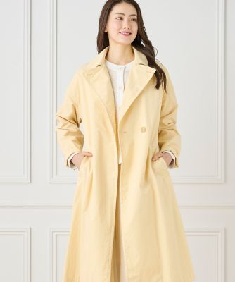 【SALE】7-IDconcept.(Women)/セブンアイディコンセプト 《大きいサイズ》ナイロンタッサートレンチコート(7051114817) 70イエロー コート・ジャケット【三越伊勢丹/公式】