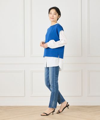 Ｈ．　Ｓａｌｔ　　ミッドライズテーパードデニムパンツ　《Ｈｅａｌｔｈｙ　ＤＥＮＩＭ》（７０５１１６１００３）