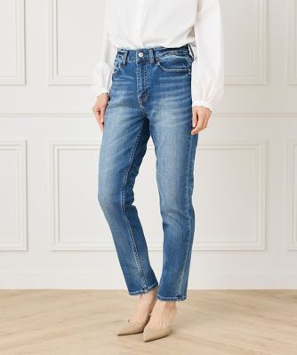Ｈ．　Ｓａｌｔ　　ミッドライズテーパードデニムパンツ　《Ｈｅａｌｔｈｙ　ＤＥＮＩＭ》（７０５１１６１００３）