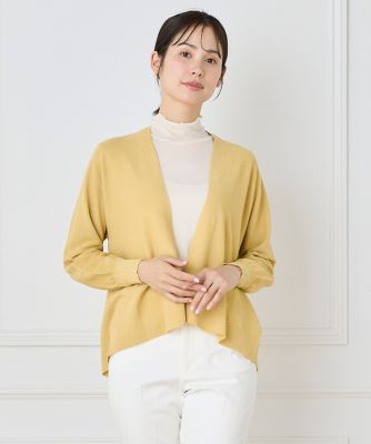 【SALE】7-IDconcept.(Women)/セブンアイディコンセプト 《大きいサイズ》 ホールガーメントカーディガン《Cuoo PLUS》(7051178803) 72カラシ トップス【三越伊勢丹/公式】