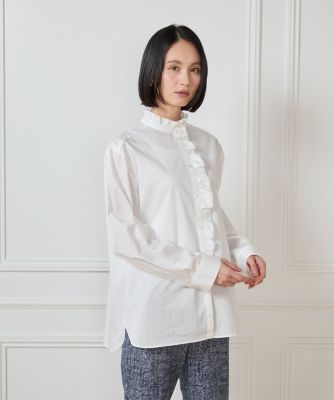 ＜7-IDconcept.(Women)＞《大きいサイズ》フリルシャツ（７０５１１８１８１９）