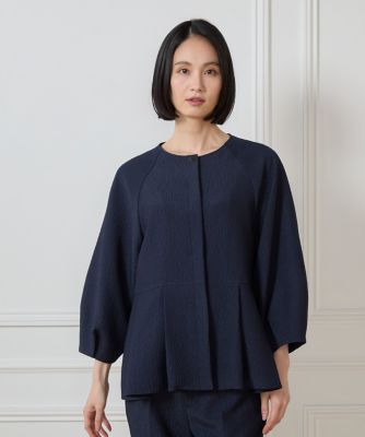 【SALE】7-IDconcept.(Women)/セブンアイディコンセプト フクレジャカード 切り替えタックブラウスジャケット(7051182011) 60コン トップス【三越伊勢丹/公式】