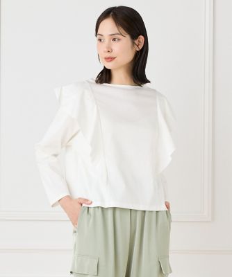 ＜7-IDconcept.(Women)＞《大きいサイズ》フレアー切替プルオーバー（７０５１１９０８０６）