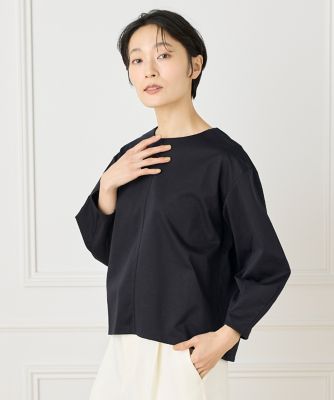 美品　大きいサイズ４４　トゥービーシック　ゆったりプルオーバー　日本製 大きいサイズ レディース タートルネックカットソープルオーバー