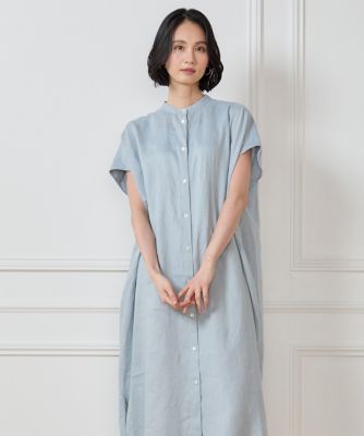 TICCA／ティッカ】リネンフレンチスリーブワンピース | ルージュ