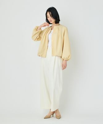 メイソングレイ チャームサテンブルゾン （イエロー） メイソングレイ MAYSON GREY チャームサテンブルゾン （イエロー