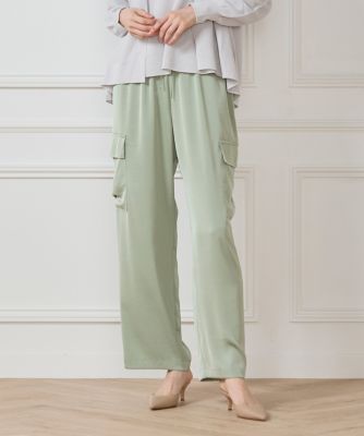 glamlips サテンテーパードカーゴパンツ サテン Tapered カーゴパンツ