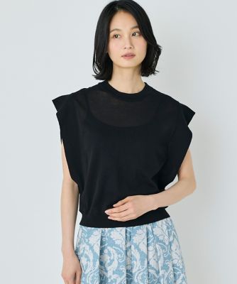 ＜7-IDconcept.(Women)＞《大きいサイズ》コットンナイロンクルーネックプルオーバー（７０５２１７０８１３）