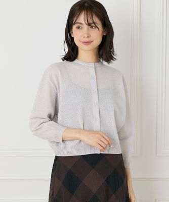 透かし柄カーディガン（７０５２１７８０１２）