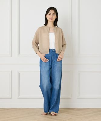 大きいサイズ》透かし柄カーディガン（7052178812
