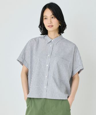 《大きいサイズ》シャツカラーワイドシルエットシャツ（７０５２１８２８４８）