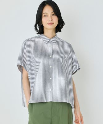 《大きいサイズ》シャツカラーワイドシルエットシャツ（７０５２１８２８４８）