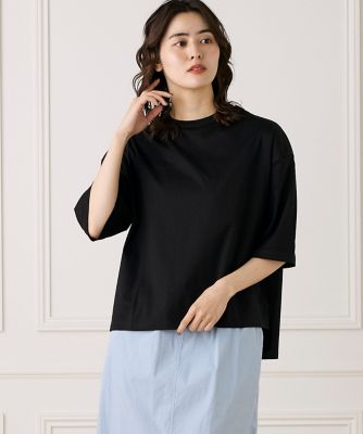 7-IDconcept.(Women)/セブンアイディコンセプト 《大きいサイズ》五分袖Ｔシャツ《接触冷感》（７０５２１９０８１０）