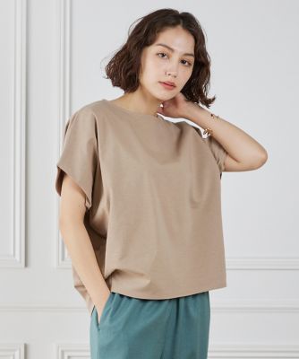 【SALE】7-IDconcept.(Women)/セブンアイディコンセプト 《大きいサイズ》サイドタックドルマンプルオーバー(7052190812) 41ベージュ トップス【三越伊勢丹/公式】