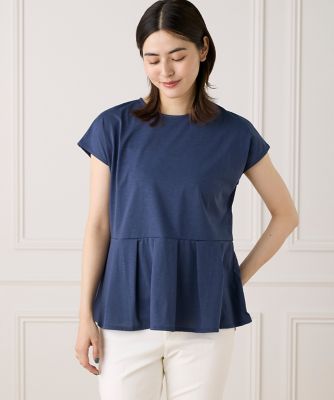 【SALE】7-IDconcept.(Women)/セブンアイディコンセプト 《大きいサイズ》タックヘムカットプルオーバー(7052190820) 61ブルー トップス【三越伊勢丹/公式】