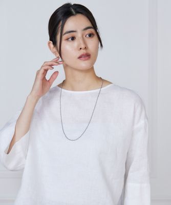 ロングチェーンシルバーネックレス（７０５２２９５００６）