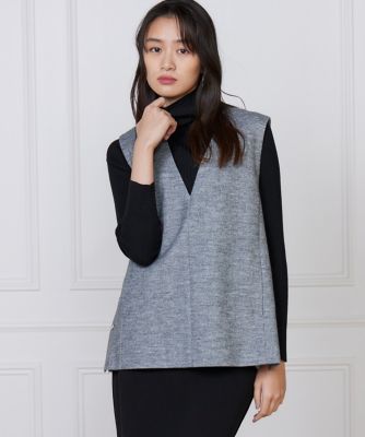 ＜7-IDconcept.(Women)＞《大きいサイズ》Ｖネックプルオーバージレ（７０５４１４１８０５）