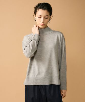 7-IDconcept.(Women)/セブンアイディコンセプト ハイネックボリュームプルオーバー(7054170001) 14ライトグレー トップス【三越伊勢丹/公式】