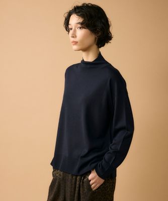 7-IDconcept.(Women)/セブンアイディコンセプト ハイネックボリュームプルオーバー(7054170001) 60ネービーブル トップス【三越伊勢丹/公式】