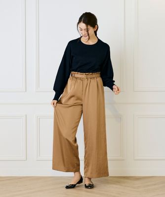 muveil パフスリーブラメプルオーバー ネイビー muveil パフスリーブラメプルオーバー ネイビー TOPS商品一覧