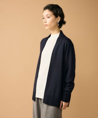 7-IDconcept.(Women)/セブンアイディコンセプト 《大きいサイズ》着流しロングカーディガン(7054178802) 60ネービーブル トップス【三越伊勢丹/公式】