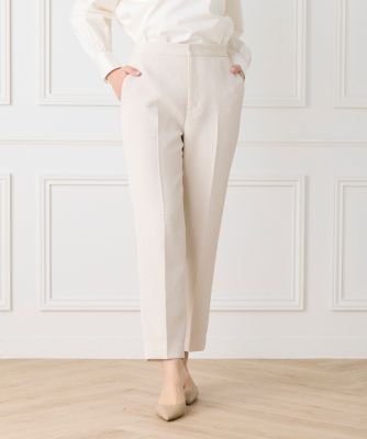 ＜7-IDconcept.(Women)＞フクレジャカード　センタープレスパンツ（７０６１１６１００２）