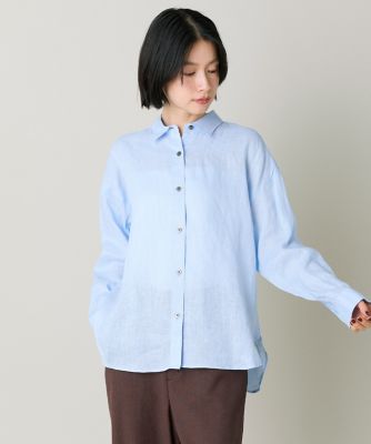 大きいサイズ》リネンシャツ｜上質な麻素材で涼しく快適な一枚