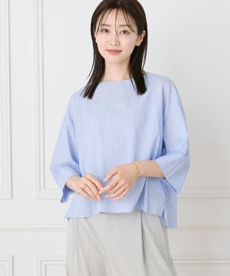 大きいサイズ》クロップト丈ブラウス（7062182831） | 7
