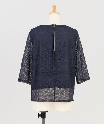 バックZIPレースTシャツ（7062190008） | 7-IDconcept