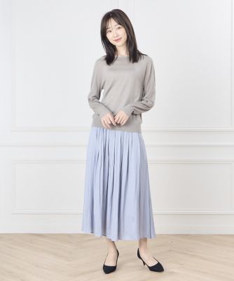 大きいサイズ》ホールガーメント ラグランスリーブニット