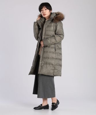 ファー付きロングダウンコート（７０９４１１６００４）