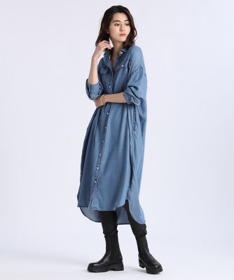 《Ｌｕｆｔｒｏｂｅ》リヨセルデニムワンピース《Ｈｅａｌｔｈｙ　ＤＥＮＩＭ》（７１１３１２１２０１）